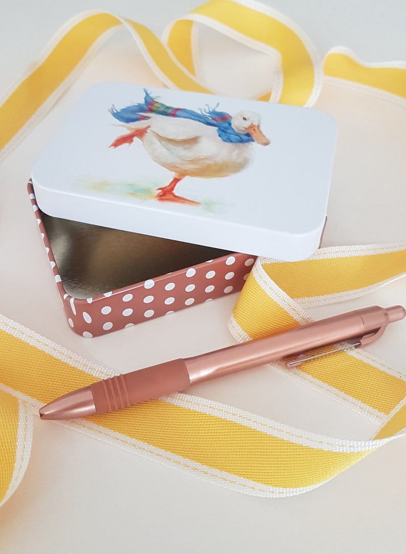 Jo Stockdale Best Friends Small Rectangular Tin - Duck