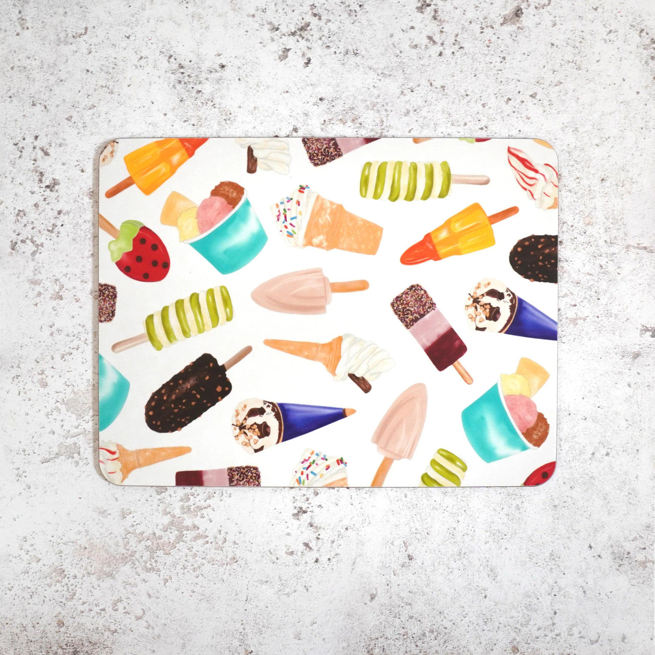 Ice Cream Placemat by Corinne Alexander. Made in England.