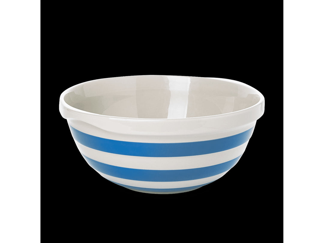 Cornishware Blue Striped Mixing Bowl - blue