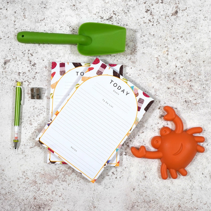 Ice Cream A5 Notepad by Corinne Alexander. Made in the UK