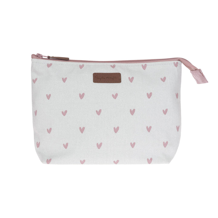 Hearts Large Canvas Wash Bag by Sophie Allport.