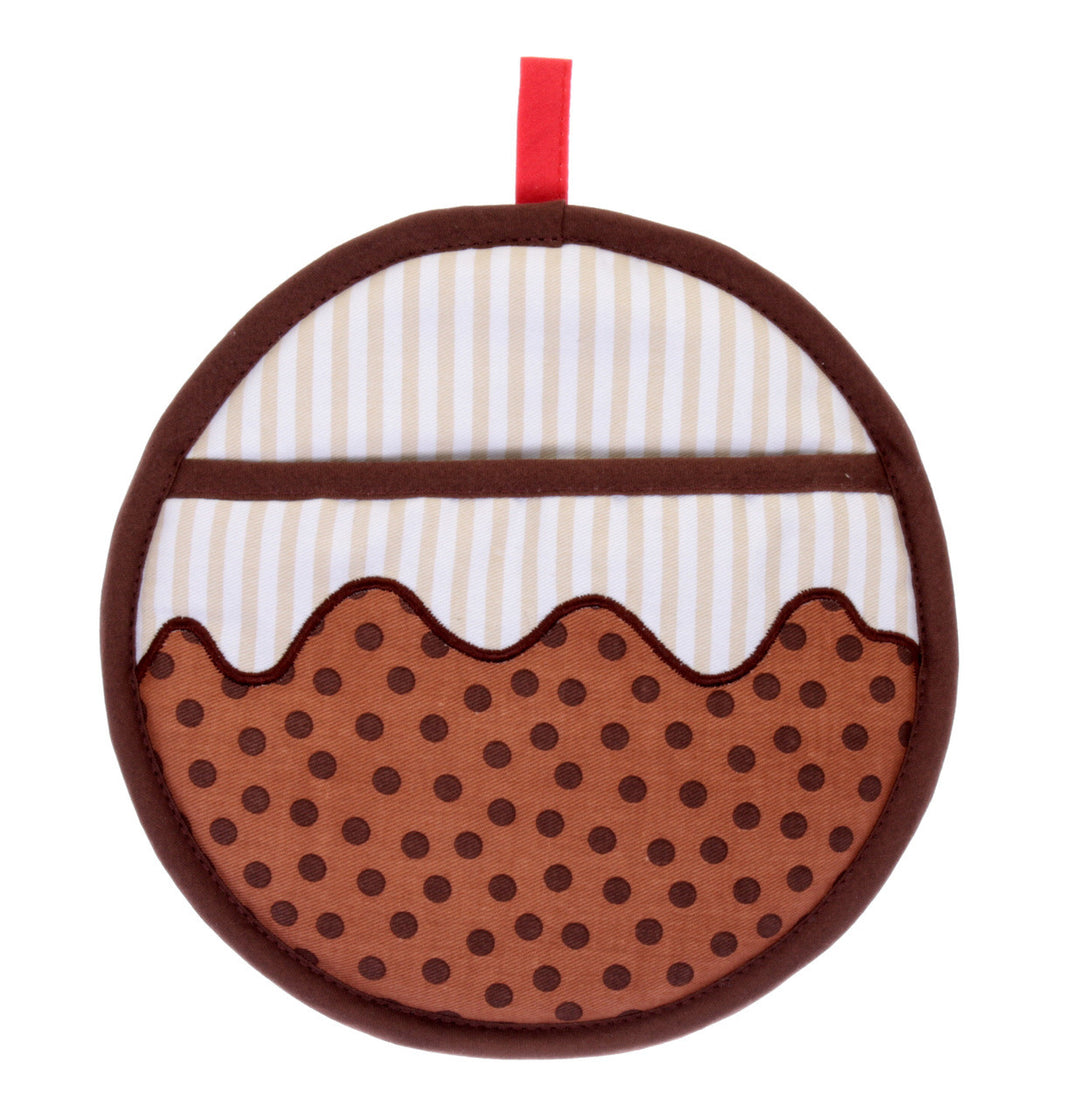 Christmas pudding cotton pot mitt from Ulster Weavers.