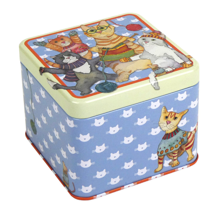 Emma Ball Kittens in Mittens Small Square Tin