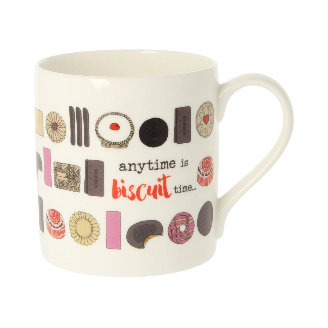 Anytime is Biscuit Time Bone China Mug by Dandelion Stationery