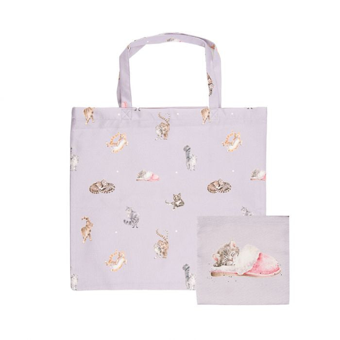 'The Snuggle is Real' Foldable Shopping Bag by Wrendale Designs