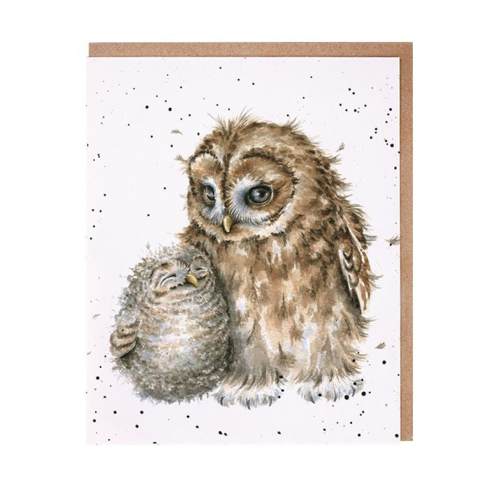 'Owl-ways be by your side' Blank Greetings Card by Hannah Dale for Wrendale Designs.