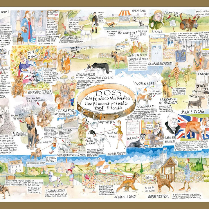 Dogs by Tim Buller 1000 Piece Jigsaw Puzzle.