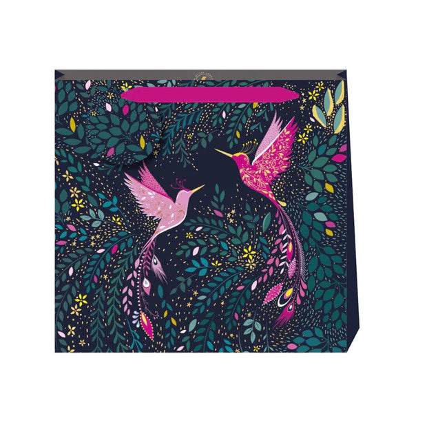 Hummingbird Paradise small gift bag by Sara Miller.