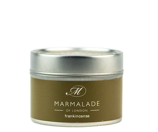 Frankincense small tin candle from Marmalade of London.