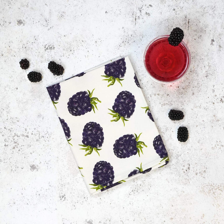 Blackberry Tea Towel by Corinne Alexander.