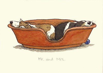 Mr & Mrs Greetings Card by Anita Jeram.