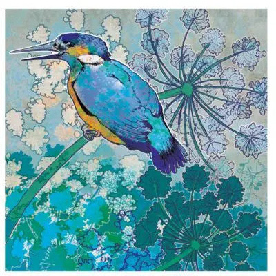 Kingfisher Greetings Card by Shelly Perkins for Emma Ball