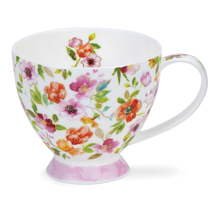Dunoon Skye Fleurs Pink Bone China Cup.