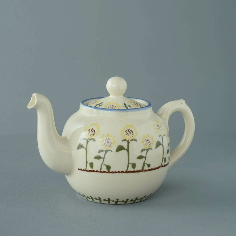 Brixton Pottery Sunflower handmade pottery 4 Cup teapot