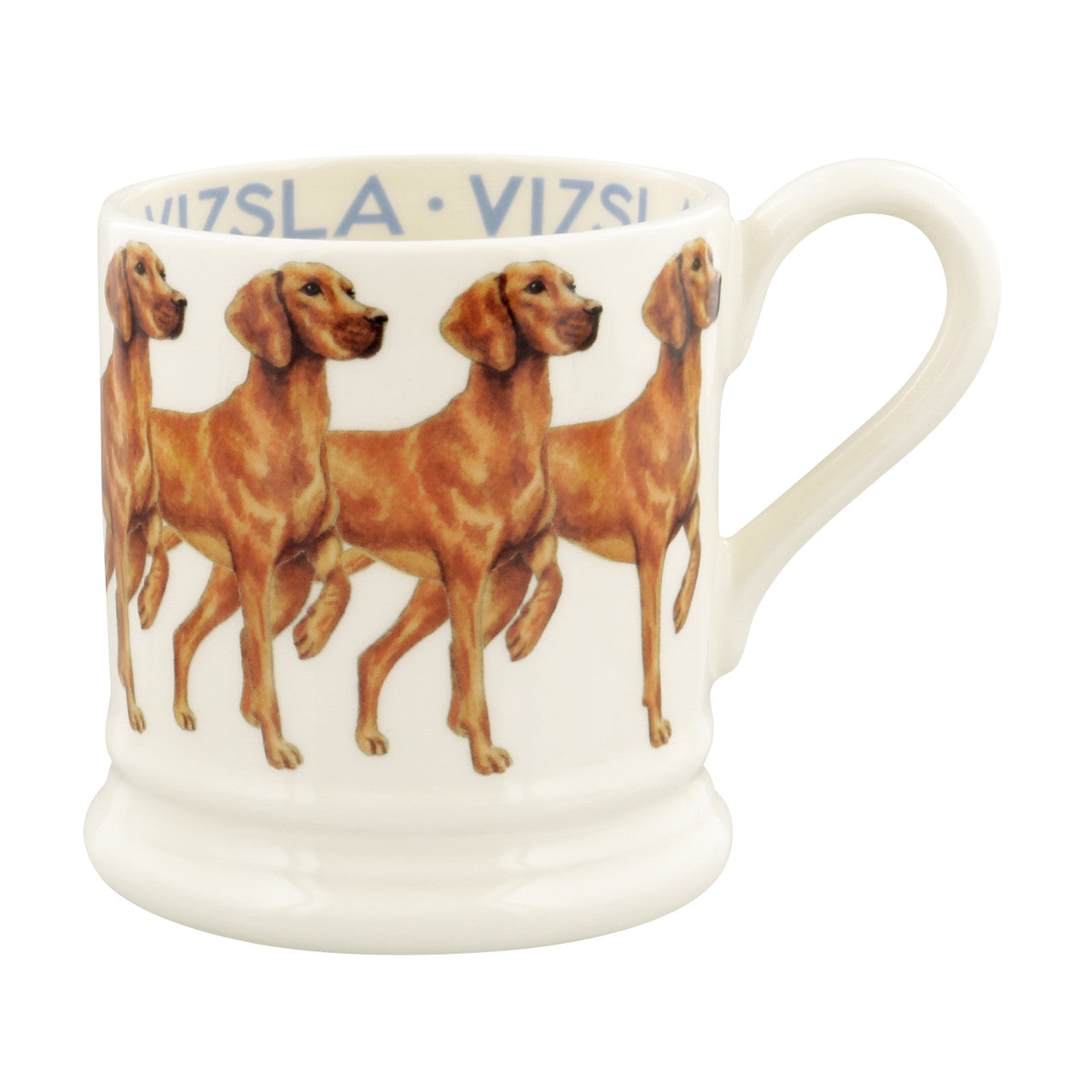 Handmade Vizsla 1/2 pint mug by Emma Bridgewater.