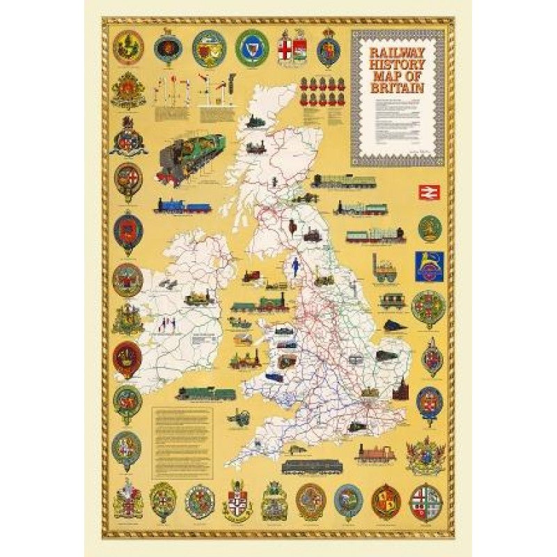 Historical Map of the Railways of England Jigsaw Puzzles.