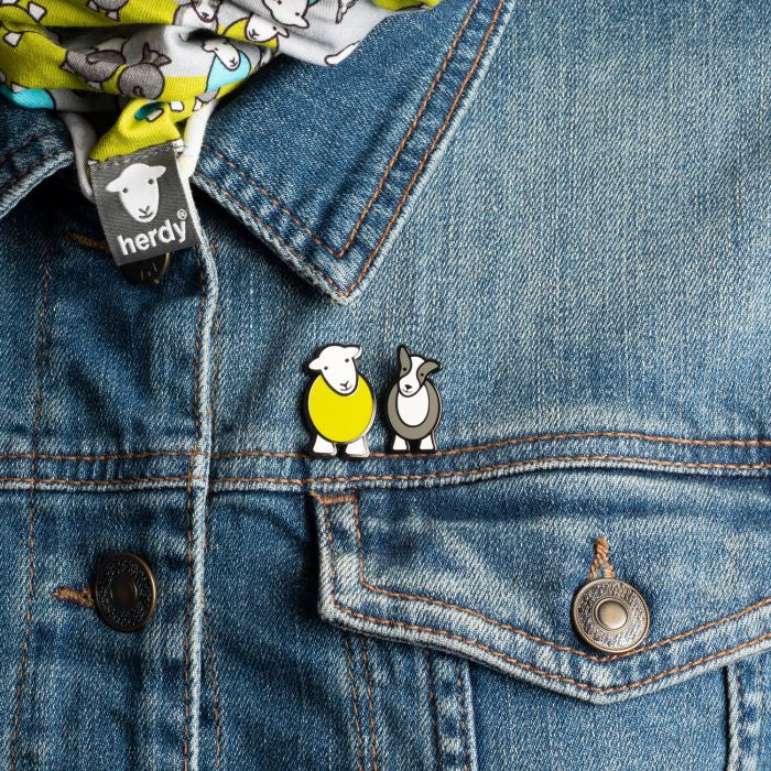 Herdy and Sheppy Pin Badge Set