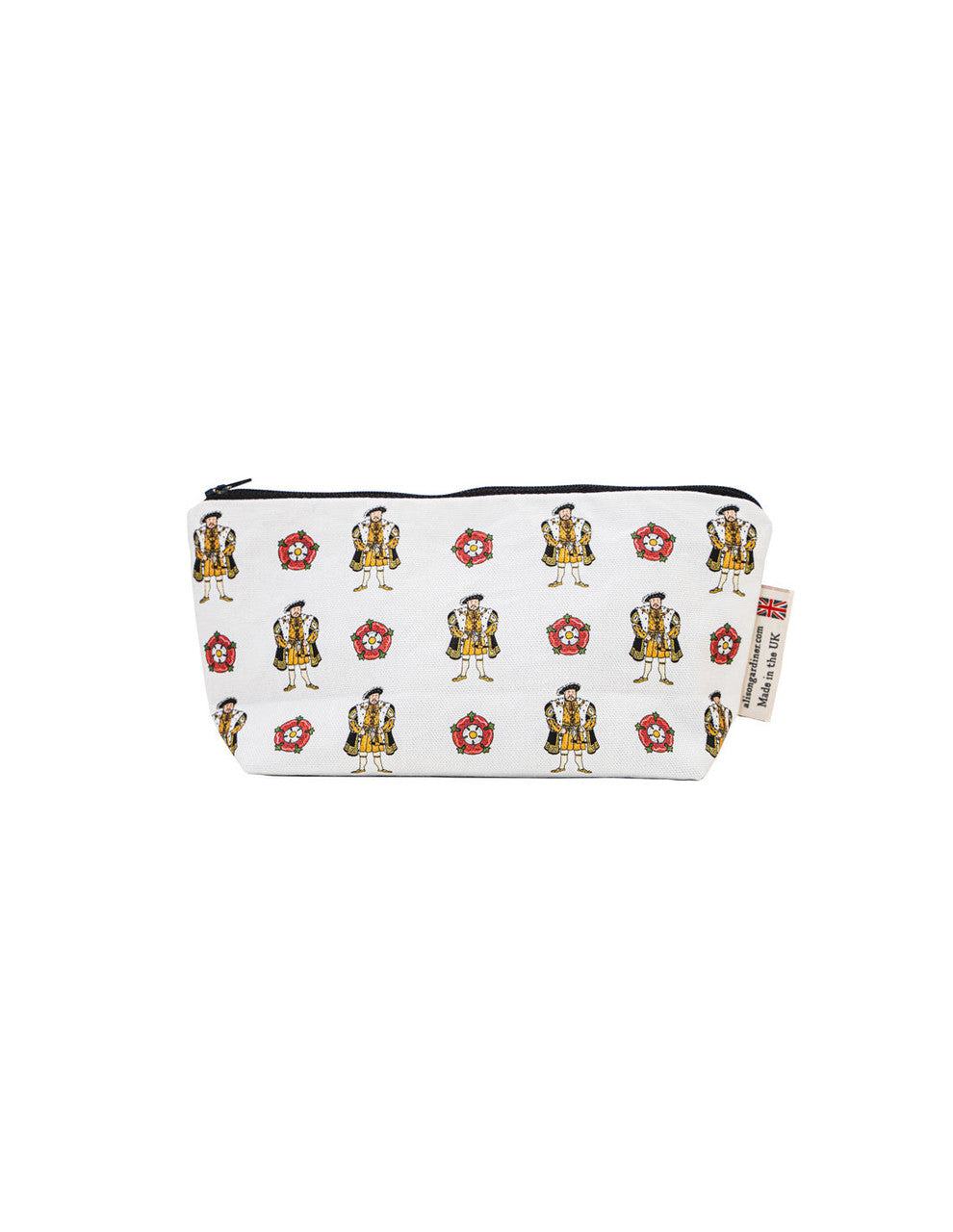 Henry VIII and his wives cosmetic bag/pencil case from Alison Gardiner.