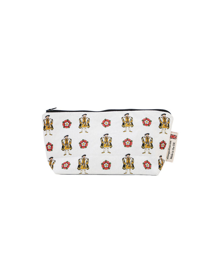 Henry VIII and his wives cosmetic bag/pencil case from Alison Gardiner.