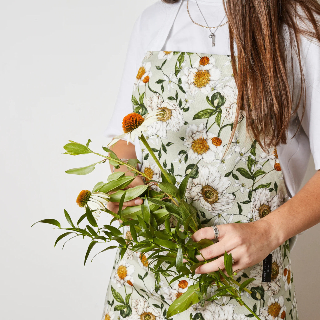 Spring Blossom Apron - Green 