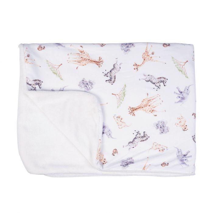 'Little Savannah' African Animals Baby Blanket by Wrendale Designs