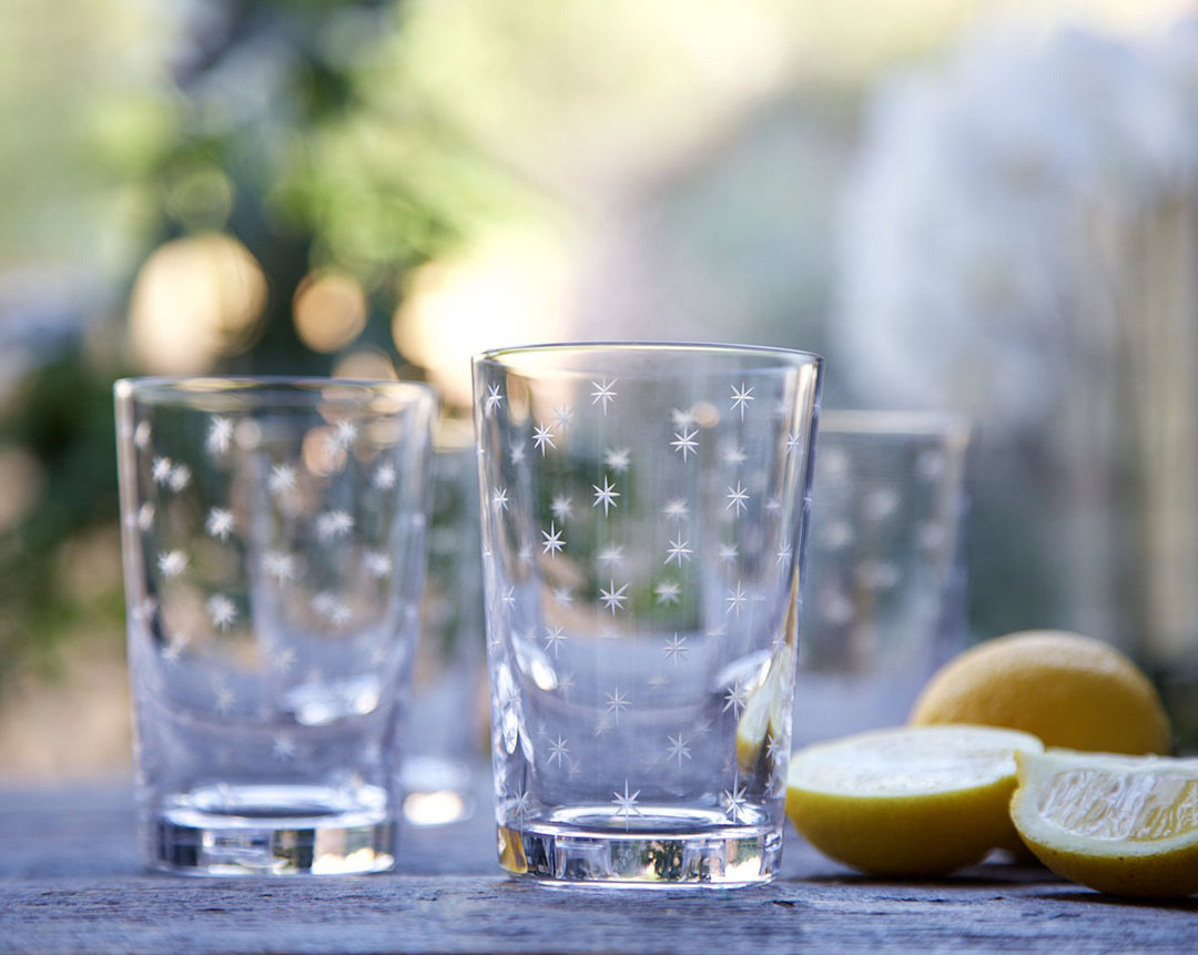 Tumbler with Star Design by The Vintage List.