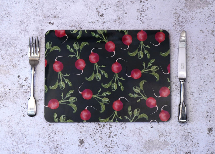 Radish Placemat by Corinne Alexander.