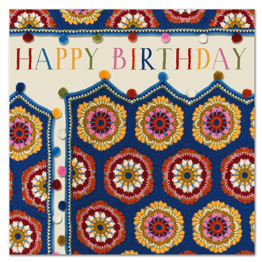 Blue House Birthday Card