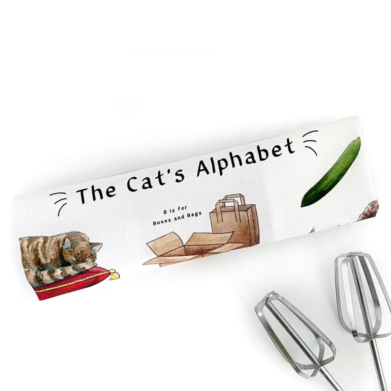 The Cat's Alphabet Tea Towel