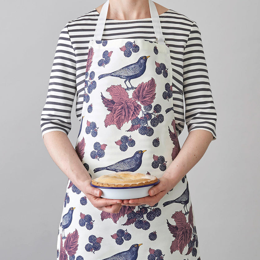 Thornback & Peel Blackbird & Bramble 100% Cotton Apron