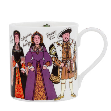 Alison Gardiner Bone China Henry VIII & his Wives mug boxed. Image