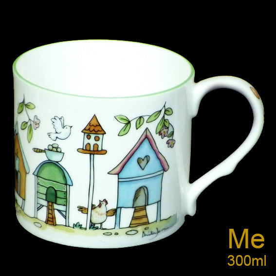 Chicken Crescent mug by artist Anita Jeram from Two Bad Mice.