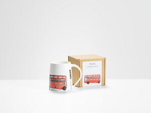 London Bus Bone China Mug by Helen Beard.