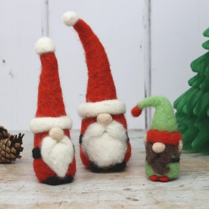 Santa Gnomes Needle Felting Kit from The Crafty Kit Co. Made in Scotland