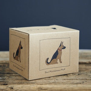 Pottery German Shepherd mug from Sweet William Designs.