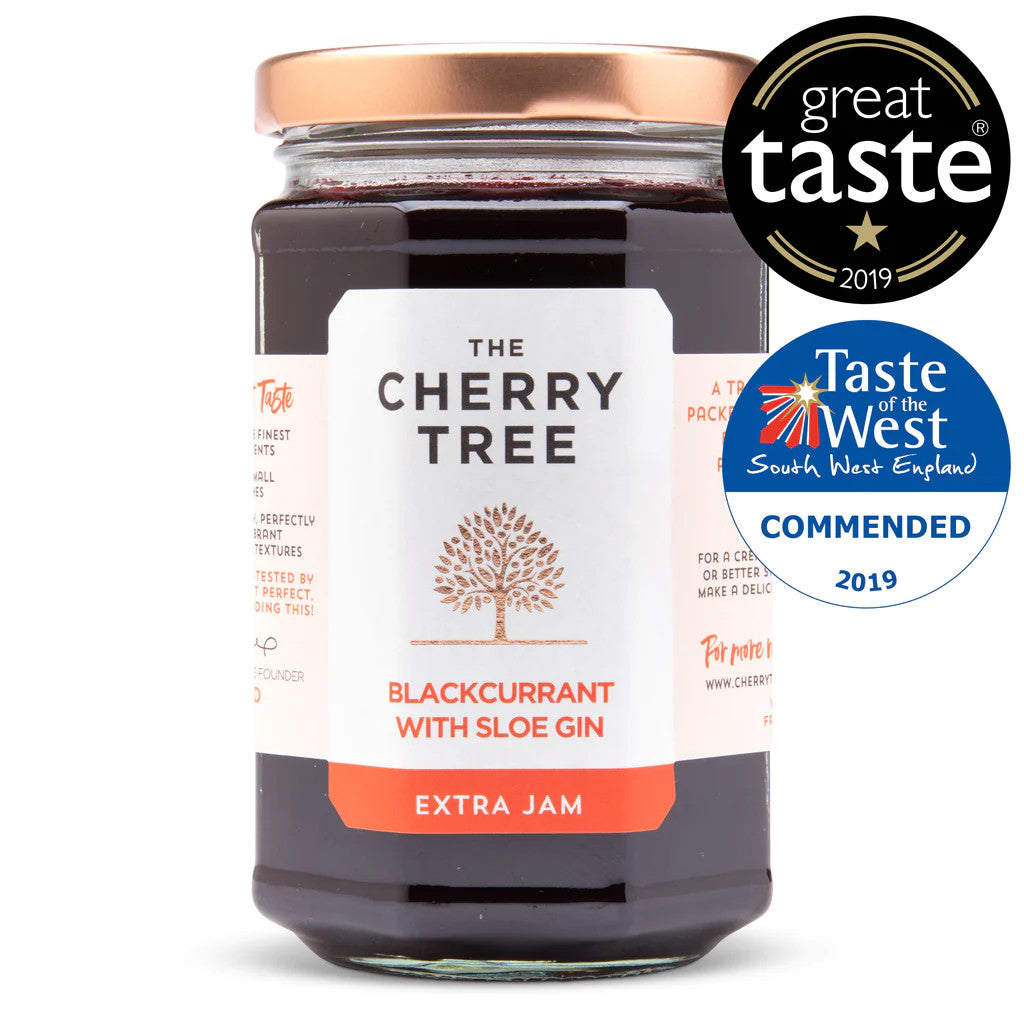 The Cherry Tree Blackcurrant with Sloe Gin Extra Jam 12oz