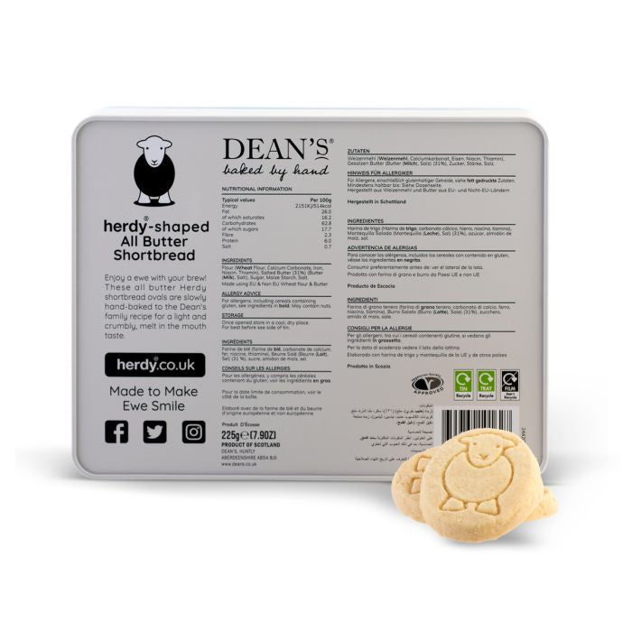 herdy Shortbread Tin - Cyclist
