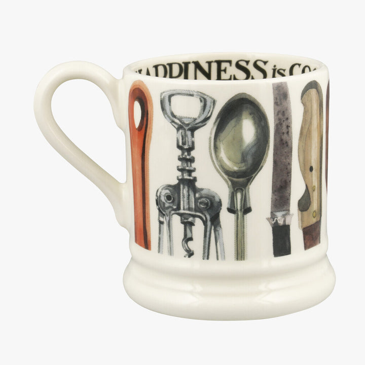 Emma Bridgewater Cooking From Scratch 1/2 pint hand made mug.