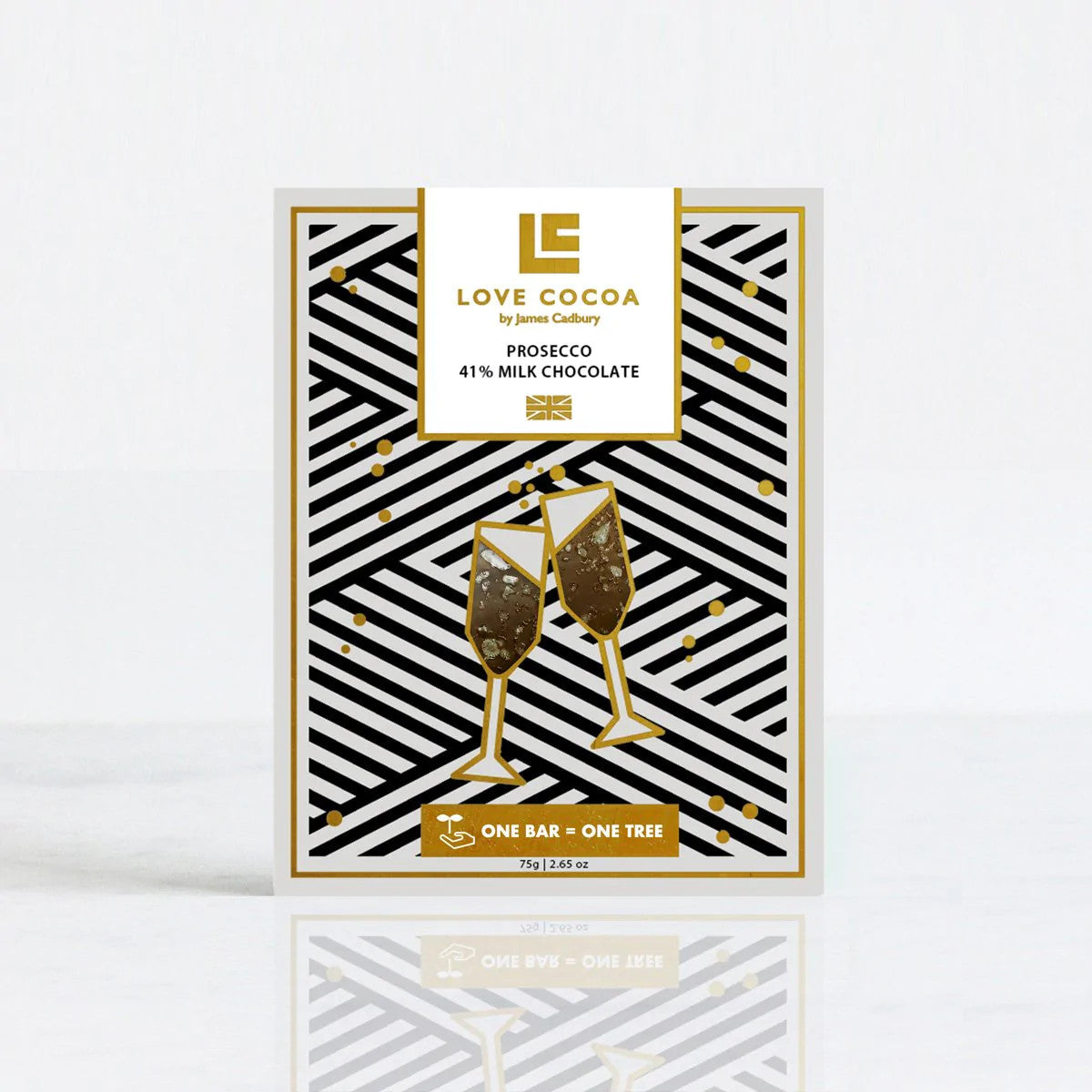 Love Cocoa Prosecco Chocolate Bar 75g