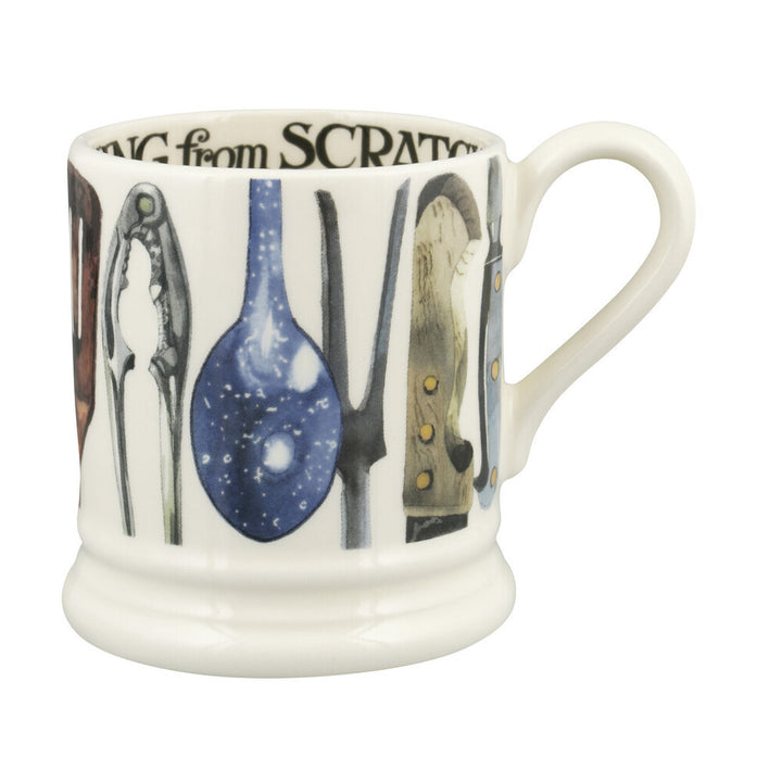 Emma Bridgewater Cooking From Scratch 1/2 pint hand made mug.