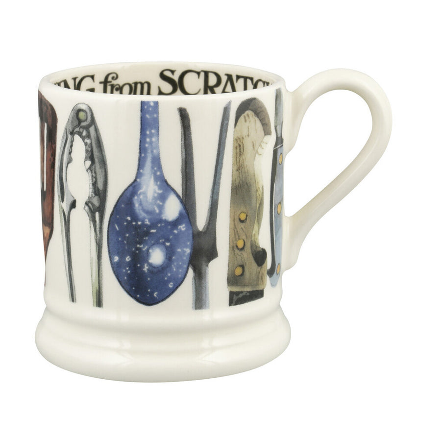 Emma Bridgewater Cooking From Scratch 1/2 pint hand made mug.