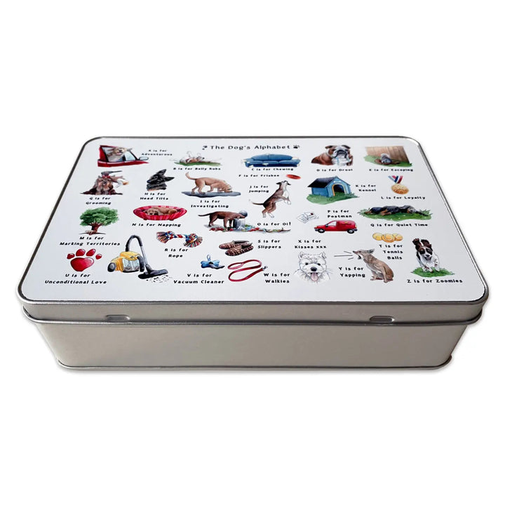 The Dog's Alphabet Storage Tin