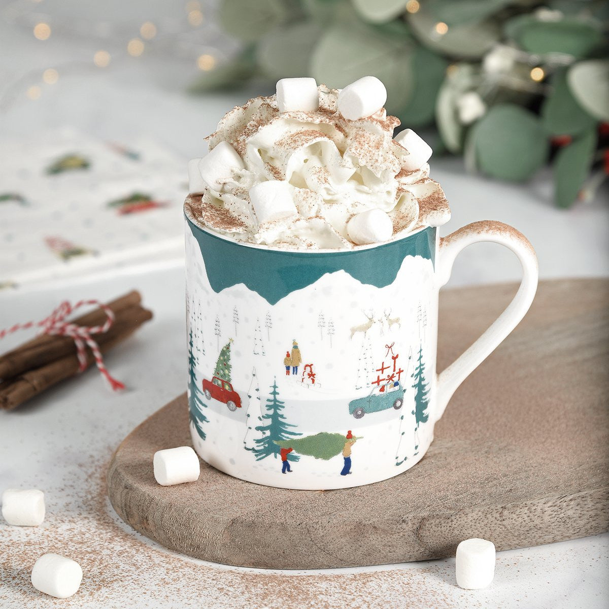 Sophie Allport Home for Christmas 'Tis The Season Mug boxed