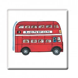 Alison Gardiner Double Decker London Bus Coaster