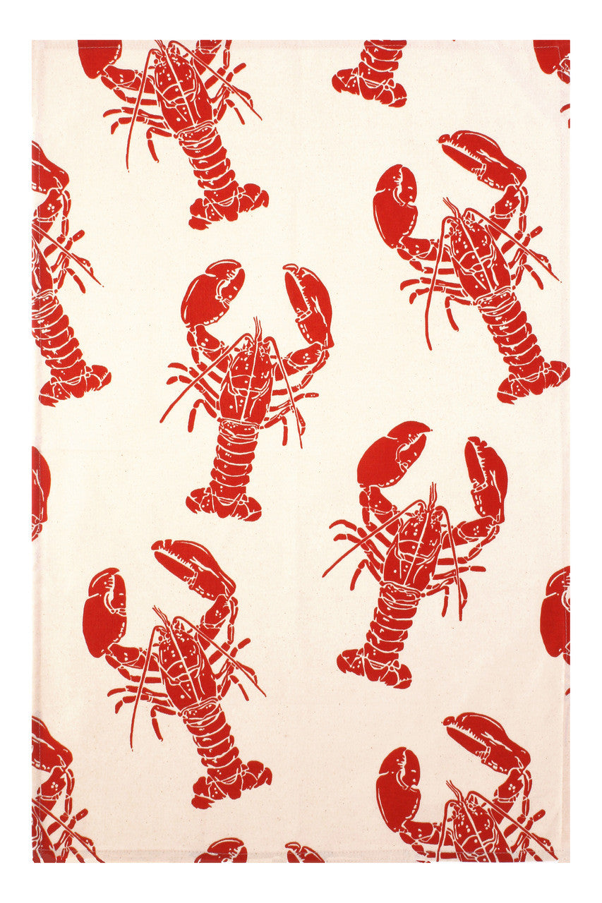 Lobster 100% cotton tea towel from Ulster Weavers.