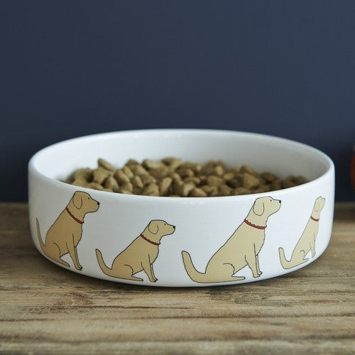 Pottery Golden Retriever Dog Bowl from Sweet William Designs.