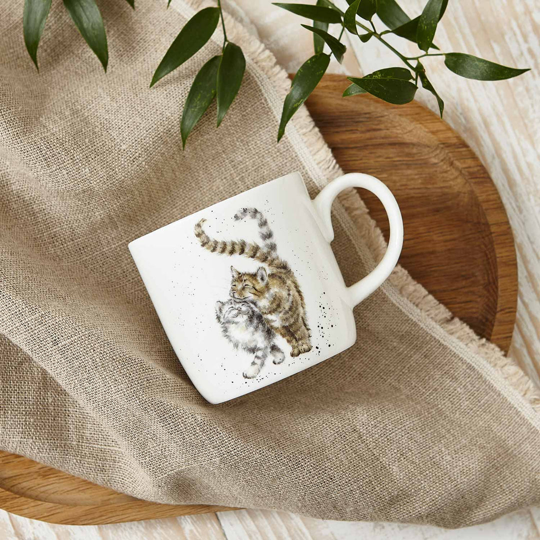 'Feline Fine' Bone China Mug from Wrendale Designs and Portmeirion