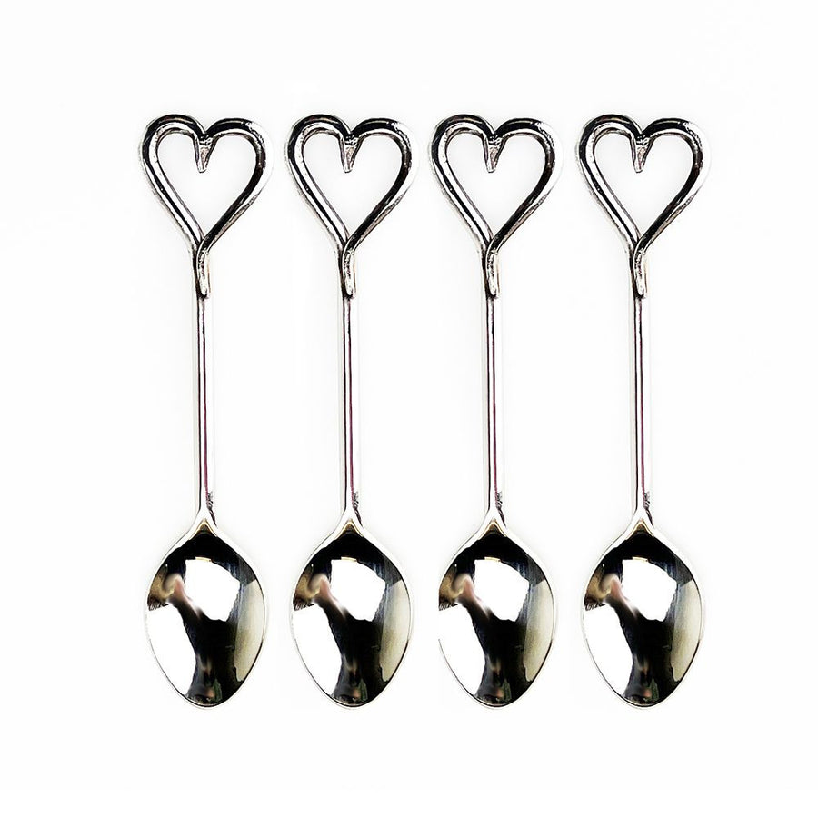 Love Heart Spoons Set of 4.