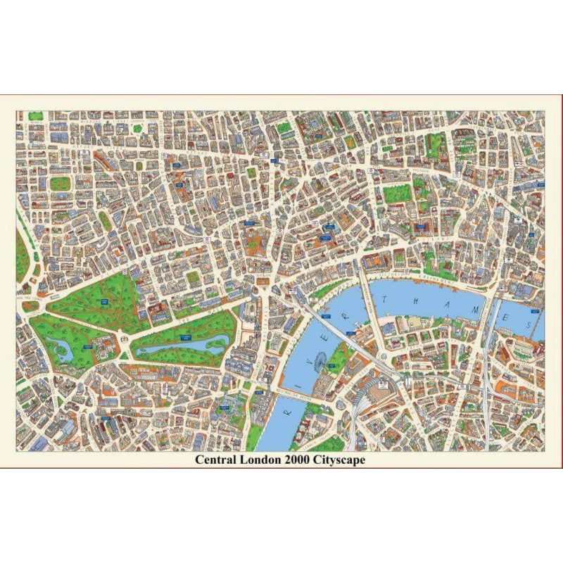 Map of Central London Jigsaw Puzzle by JHG Puzzles.