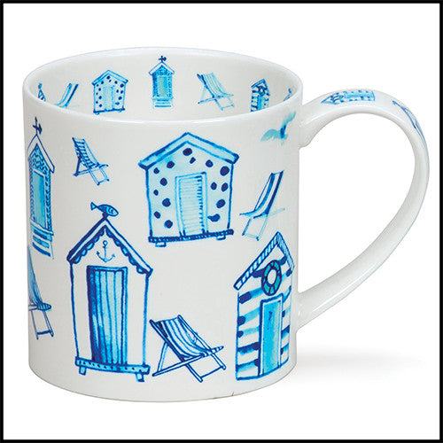 Fine bone china Dunoon Orkney Life's a Beach mug.